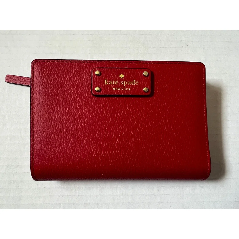 KATE SPADE NEW YORK Maise Matthews Street Satchel - Red Handbag Purse &‎ Wallet